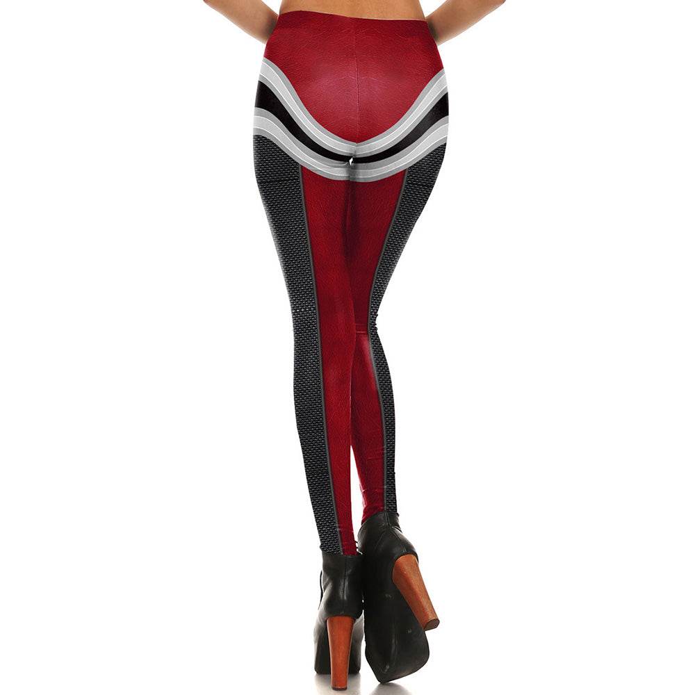 Women Leggings Digital Print Ripple Pattern Fitness Leggins Ripple Slim High Waist Workout Plus Size Legging Pants - IntuitiveEncBoutique