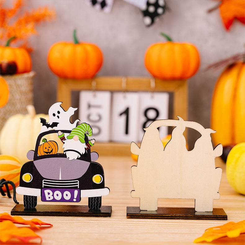 3-Piece Halloween Element Car-Shape Ornaments - IntuitiveEncBoutique