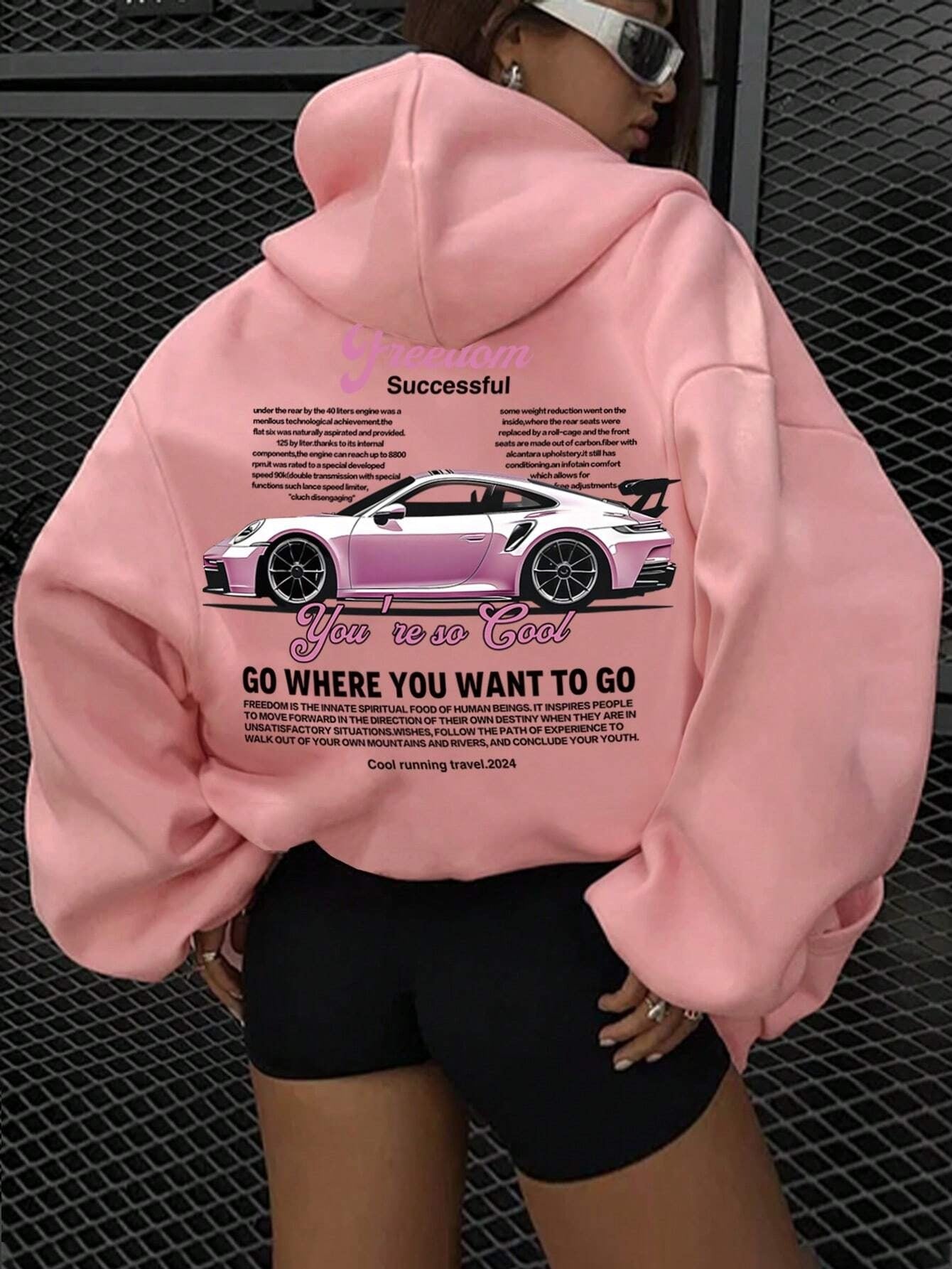 Autumn and Winter Hot Selling Women's Oversized Slogan