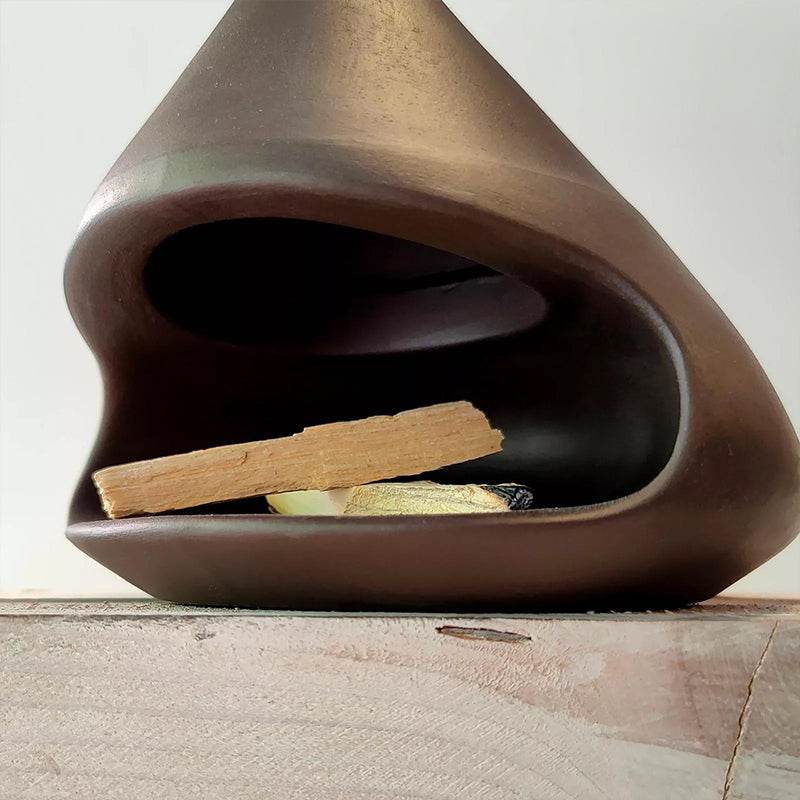 Handcrafted Ceramic Palo Santo and Sage Holder - A Practical Incense Burner and Scent Stand for Home Decor - IntuitiveEncBoutique