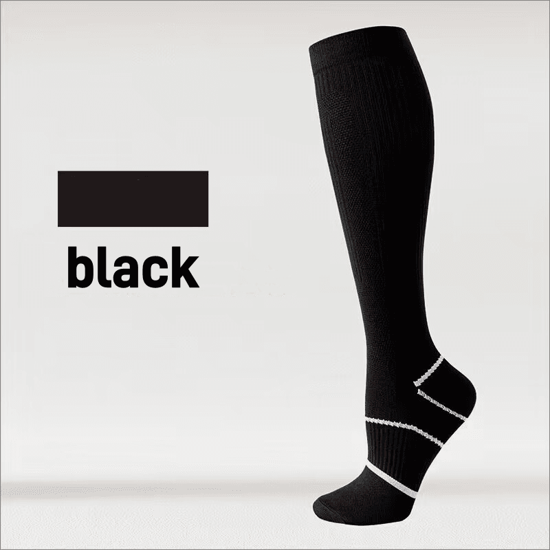Pressure socks calf socks women's socks solid color thin mesh sweat absorbing breathable odor proof compression socks - IntuitiveEncBoutique
