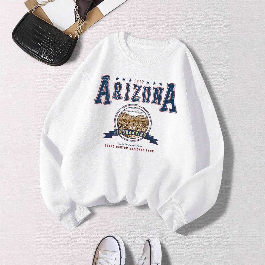Fashion Woman Sweatshirts Arizona Natlonal Park Prints Pullo - IntuitiveEncBoutique