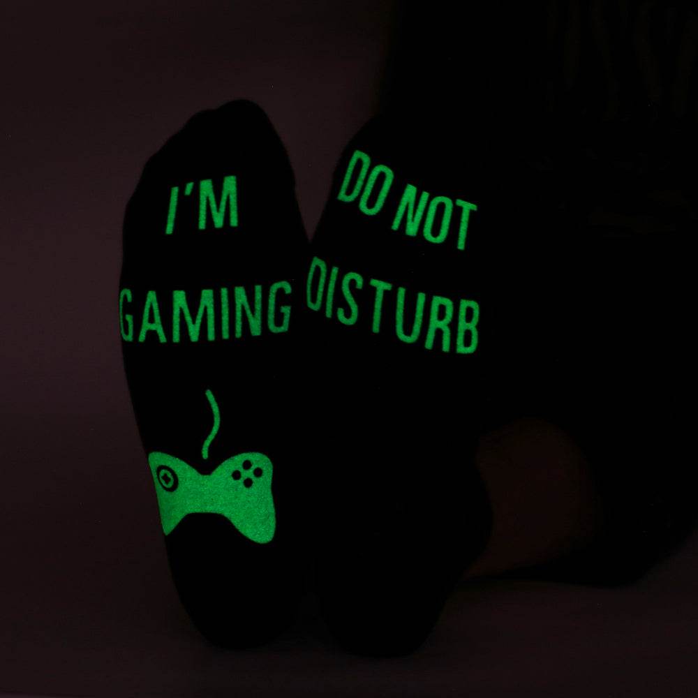 DO NOT DISTURB Short Socks Glue Letter Printing Socks Men's Mid-Tube Game Socks - IntuitiveEncBoutique