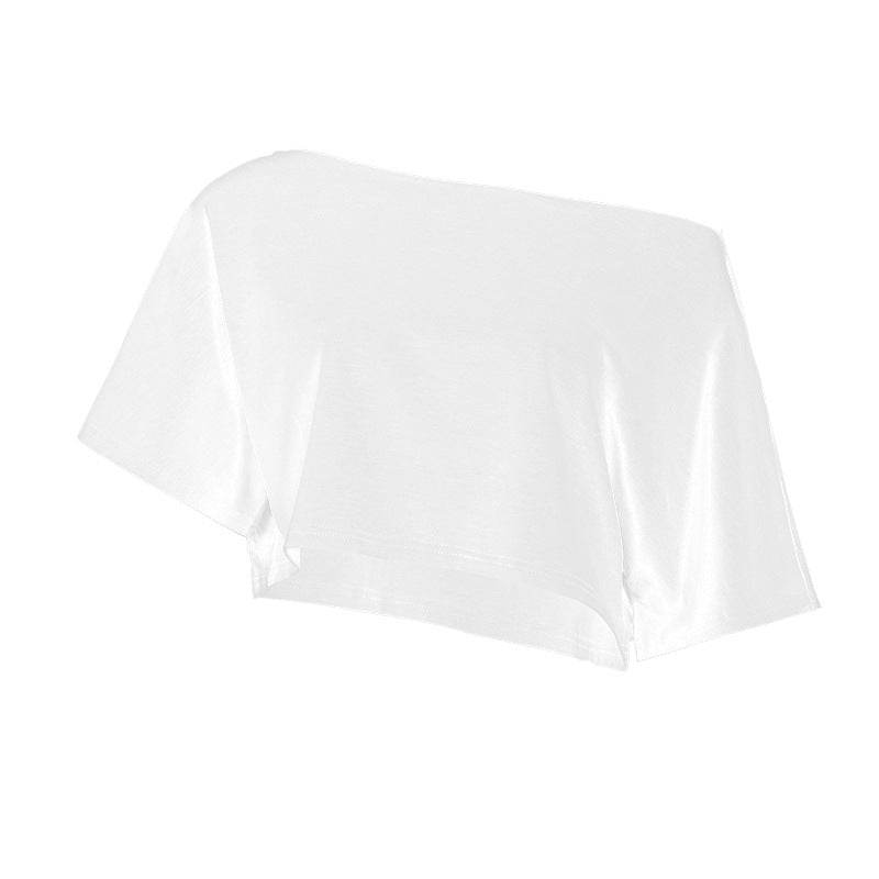 INS Street Style Lazy Off-Shoulder Loose Simple Casual Long Sleeve Sweatshirt Spicy Girl Crop Top Slimming Top - IntuitiveEncBoutique
