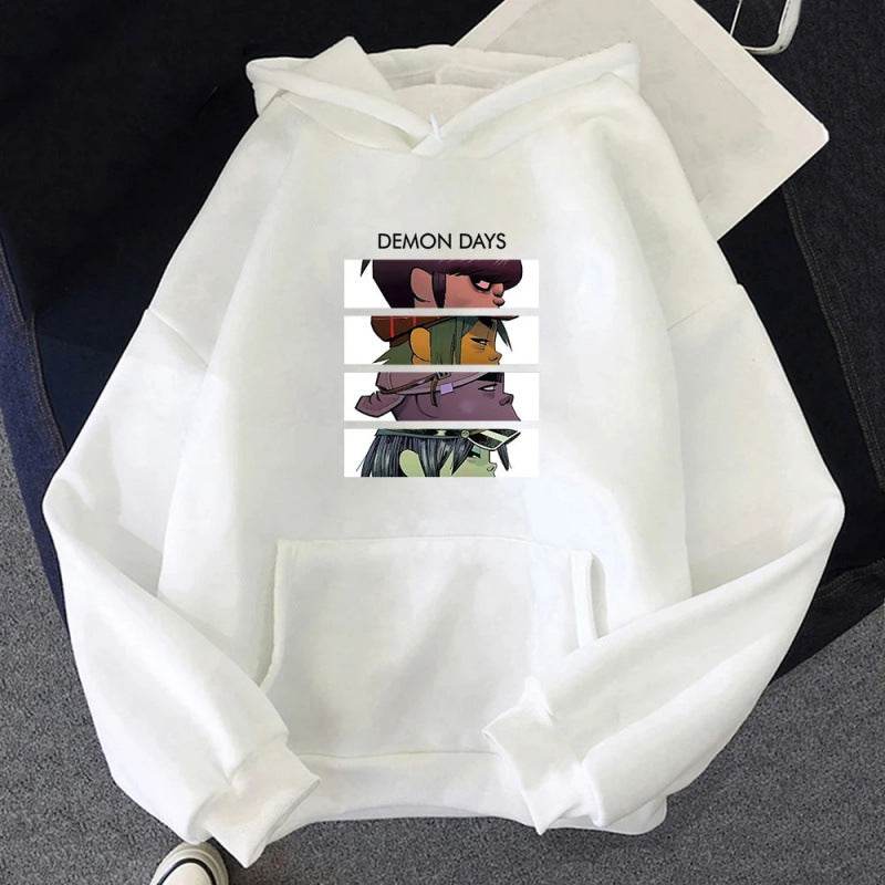 Pattern Printed Hooded Sweatshirt Unisex Long Sleeve Casual Jacket Fashion Versatile - IntuitiveEncBoutique