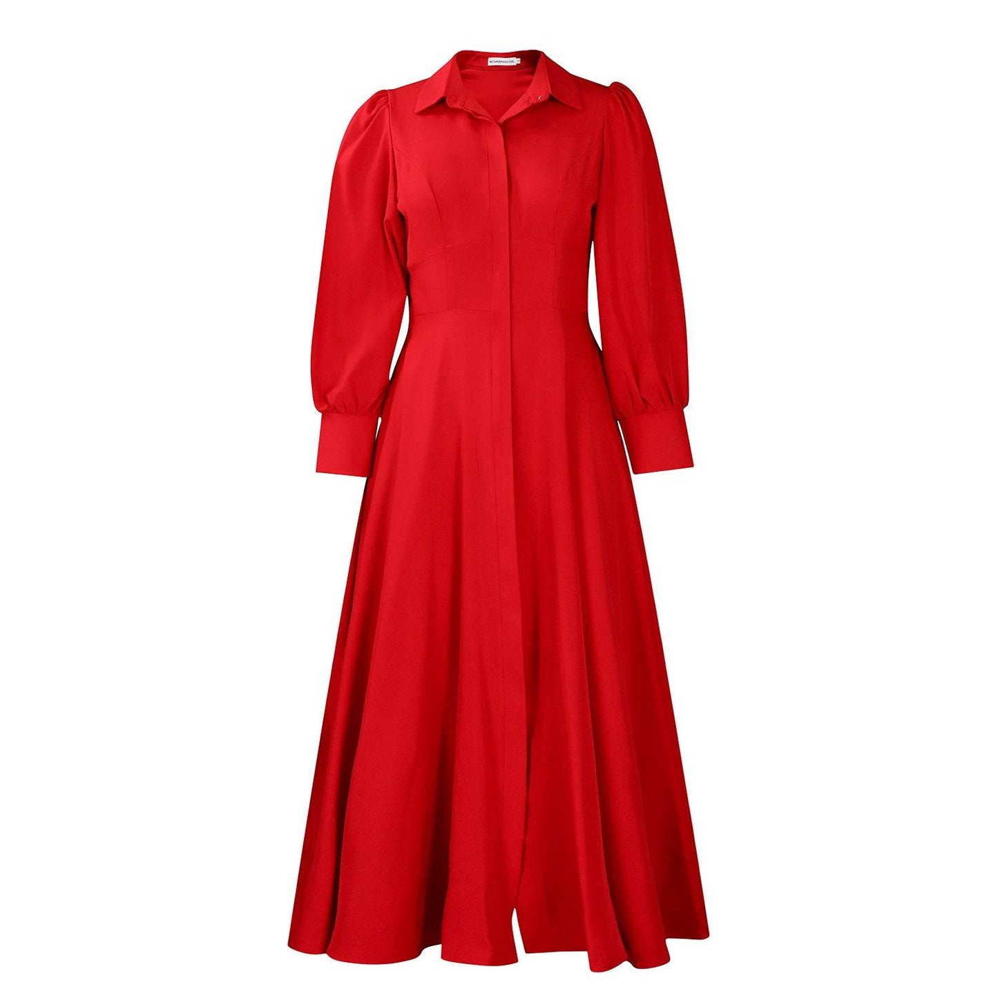 Long Sleeve Flared Dress - IntuitiveEncBoutique
