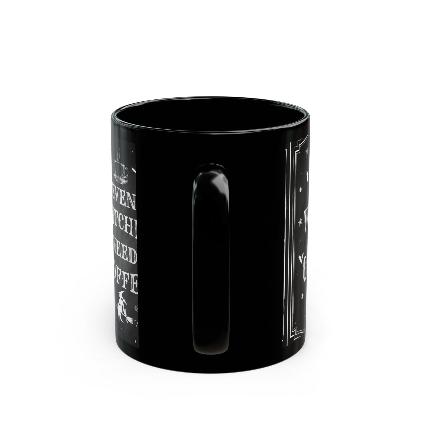 Witchy Coffee Mug - Perfect for Her, Halloween Gift, Black Ceramic Mug, Even Witches Need Coffee, Cozy Kitchen Decor, Witch Gifts, Caffeine