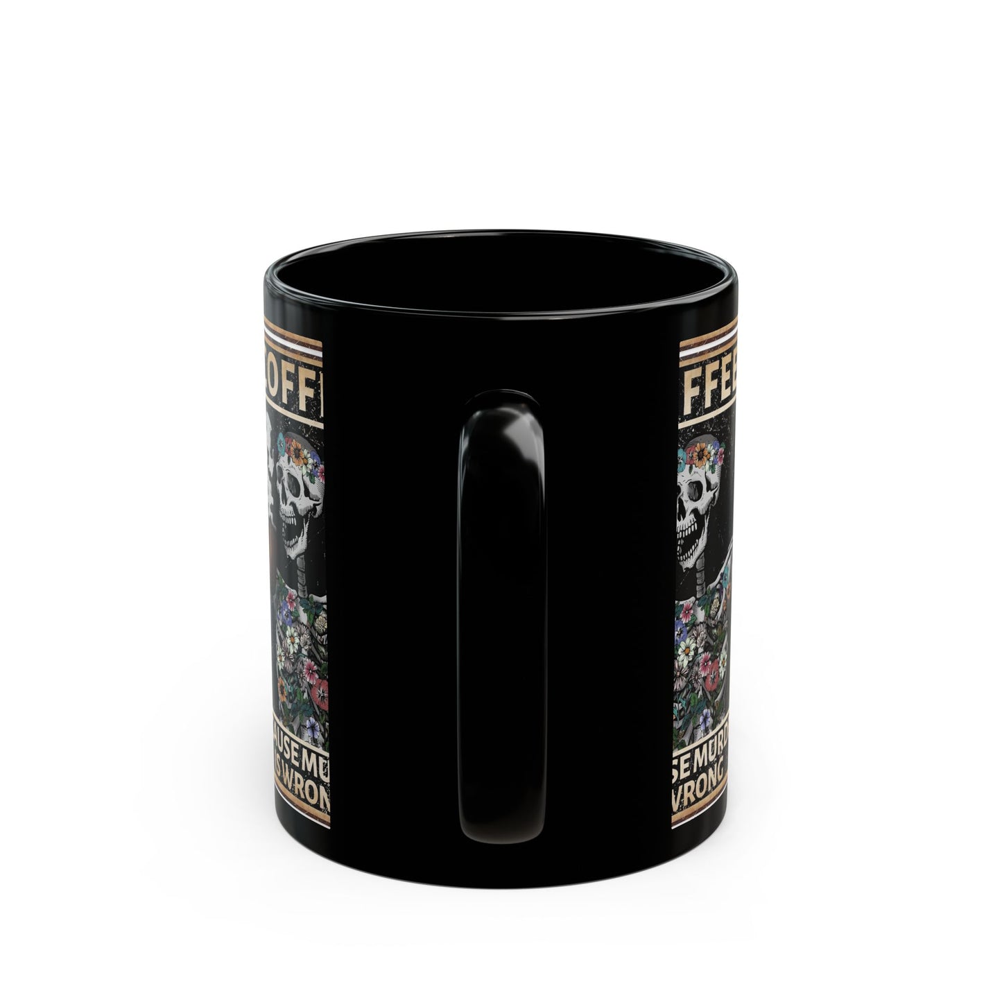 Coffee Mug with Skeleton Design - Funny Gift for Halloween, Birthdays, Coffee Lovers, Unique Home Decor, Quirky Kitchenware