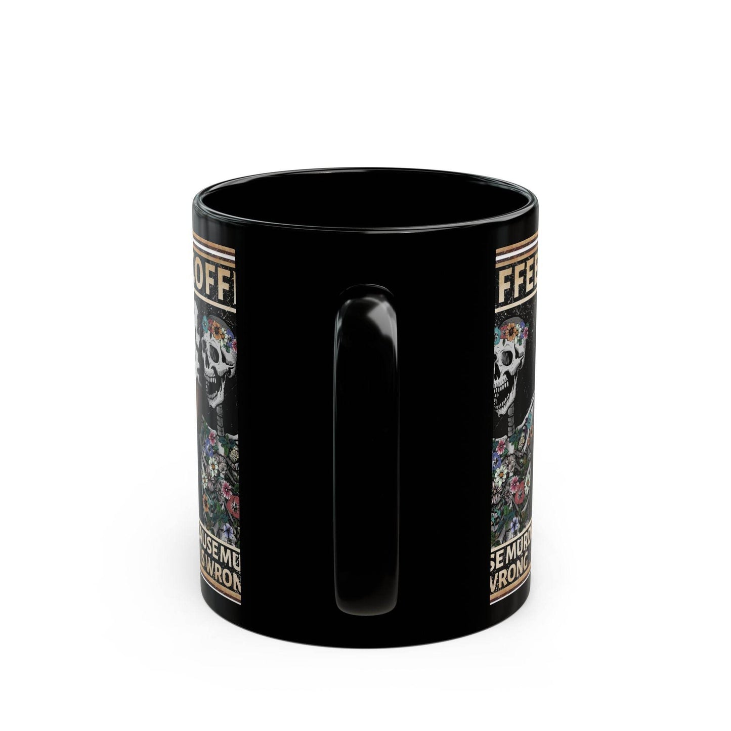 Coffee Mug with Skeleton Design - Funny Gift for Halloween, Birthdays, Coffee Lovers, Unique Home Decor, Quirky Kitchenware - IntuitiveEncBoutique