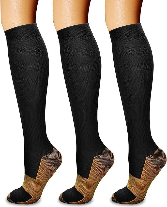 Sports pressure socks long tube socks calf socks compression socks skipping rope elastic cycling socks - IntuitiveEncBoutique