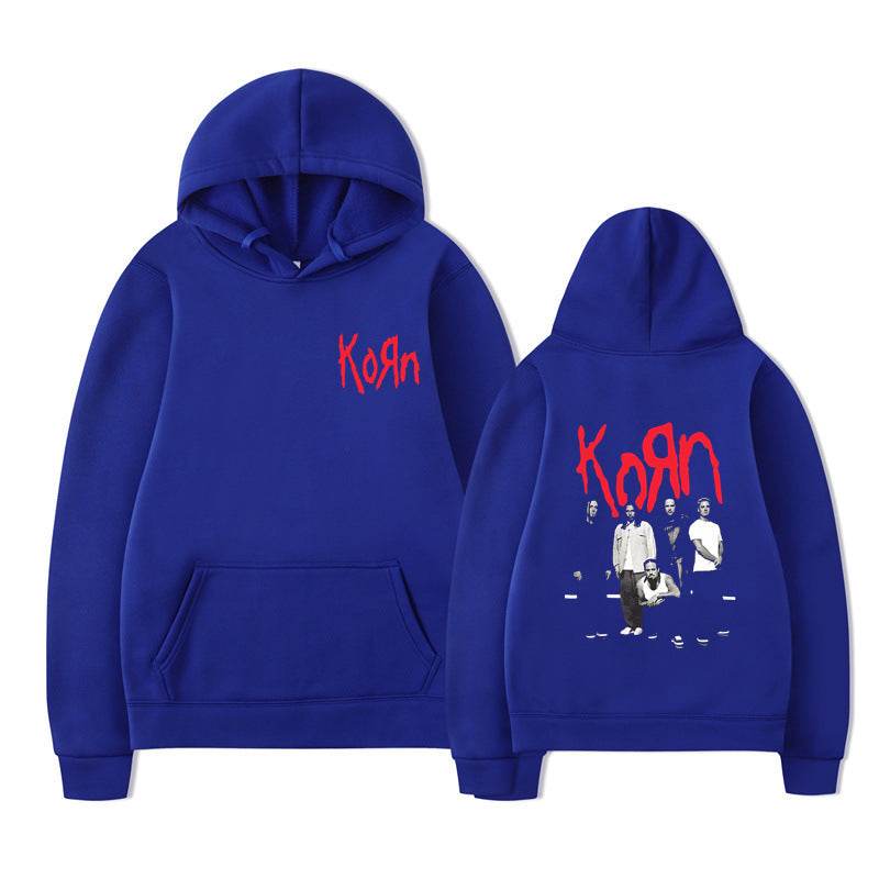 Rock Band Korn Graphic Hoodie Men Women Casual Oversized - IntuitiveEncBoutique