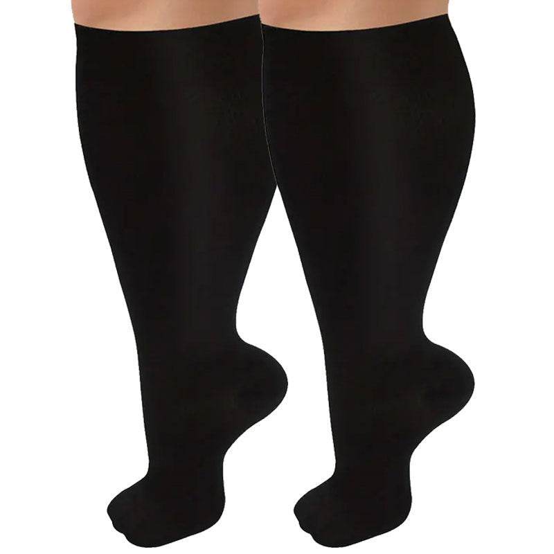 Plus size compression socks super wide calf and knee length socks men - IntuitiveEncBoutique