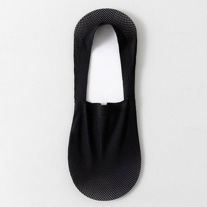thin breathable mesh boat socks short socks shallow mouth ice silk invisible socks  - IntuitiveEncBoutique