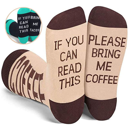 IF YOU CAN READ THIS Socks European And American Mid Tube Socks Letter Casual Winter Socks - IntuitiveEncBoutique