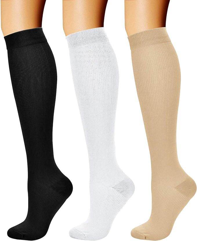 Sports pressure socks long tube socks calf socks compression socks skipping rope elastic cycling socks - IntuitiveEncBoutique