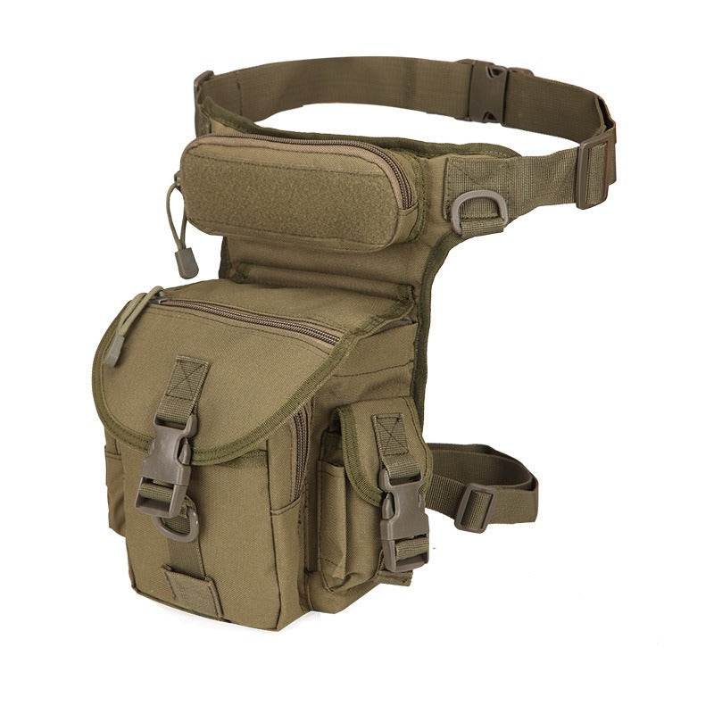 Waterproof Oxford Army camouflage single shoulder crossbody journalist photography sports leg bag - IntuitiveEncBoutique
