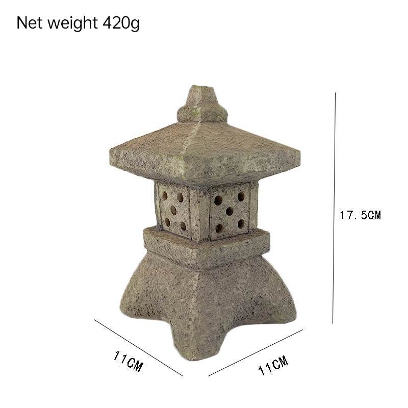 Solar-Powered Zen Garden Decor: Pagoda Lanterns & Statues - IntuitiveEncBoutique