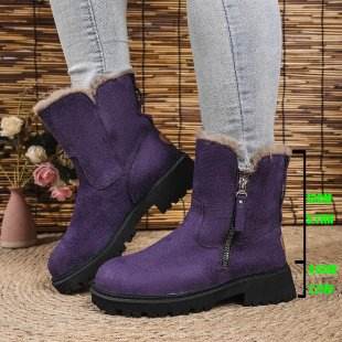 Snow boots women's shoes warm boots - IntuitiveEncBoutique