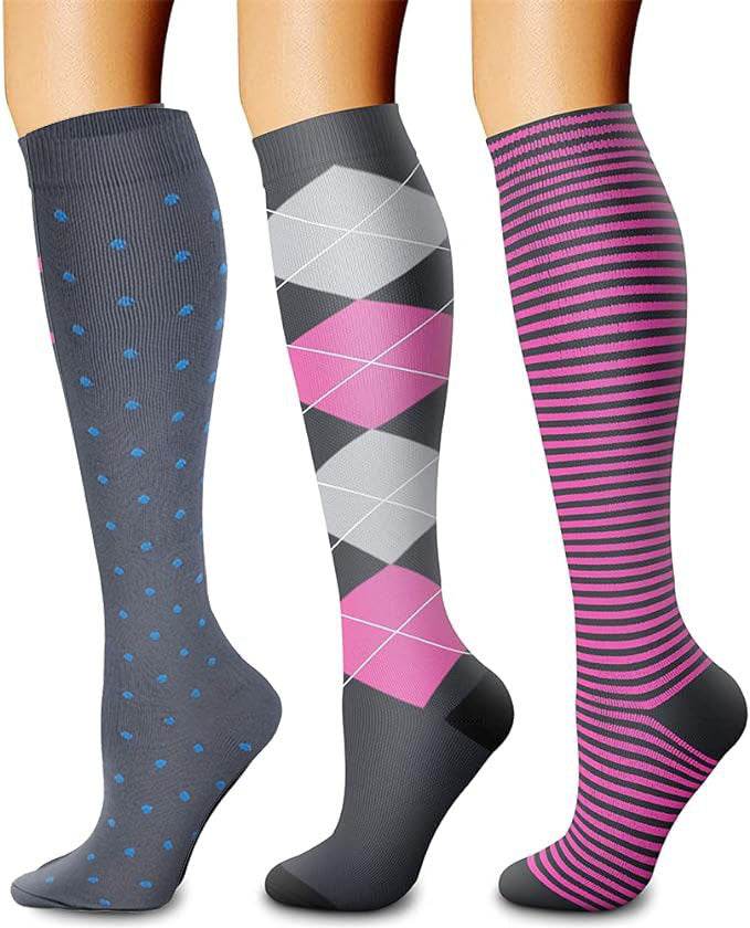 Sports pressure socks long tube socks calf socks compression socks skipping rope elastic cycling socks - IntuitiveEncBoutique