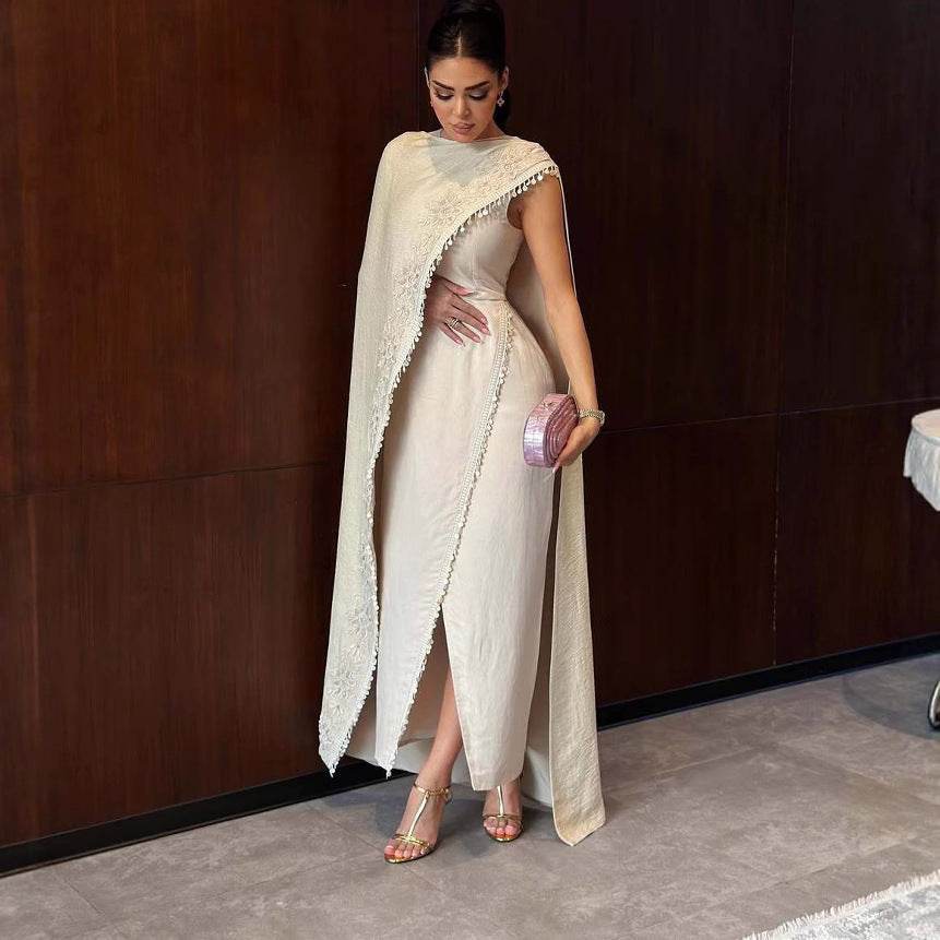 Women's Traditional Dress Long Robe Two-piece Set - IntuitiveEncBoutique