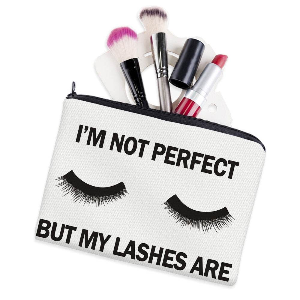 Deanfun Cosmetic Bags 3D Printed Eyelash with Letter Necessaries for Women Travelling - IntuitiveEncBoutique