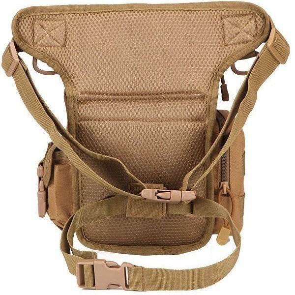 Waterproof Oxford Army camouflage single shoulder crossbody journalist photography sports leg bag - IntuitiveEncBoutique