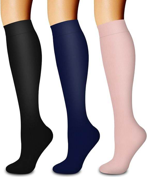 Sports pressure socks long tube socks calf socks compression socks skipping rope elastic cycling socks - IntuitiveEncBoutique