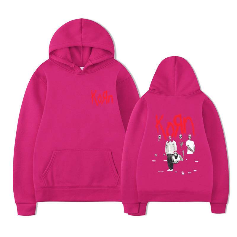 Rock Band Korn Graphic Hoodie Men Women Casual Oversized - IntuitiveEncBoutique