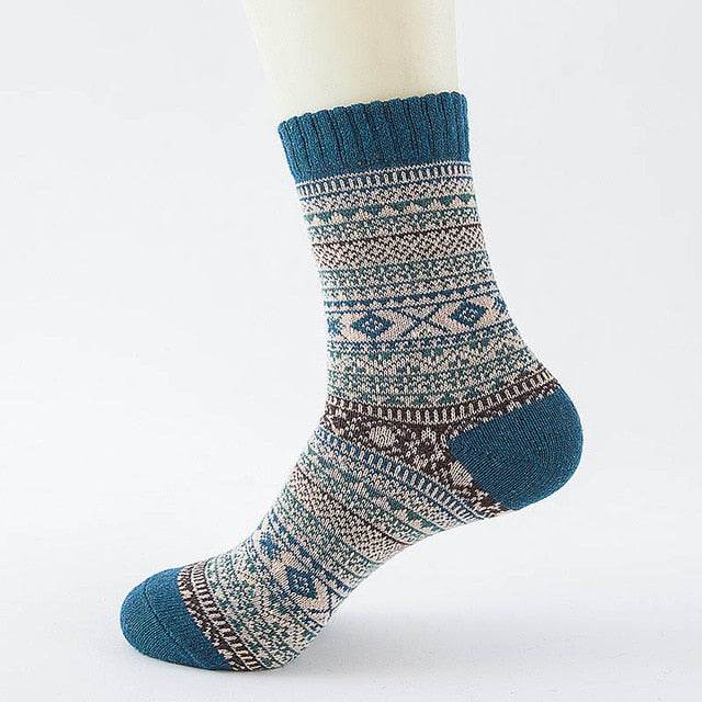 Winter Thick Warm Stripe Wool Socks - IntuitiveEncBoutique