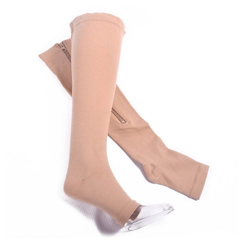 Compression socks Zipper Slim Sleeping Beauty Leg Shaper - IntuitiveEncBoutique