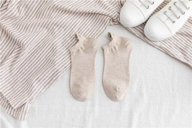 Woman Embroidered Expression Socks Fashion Ankle Funny Sock - IntuitiveEncBoutique