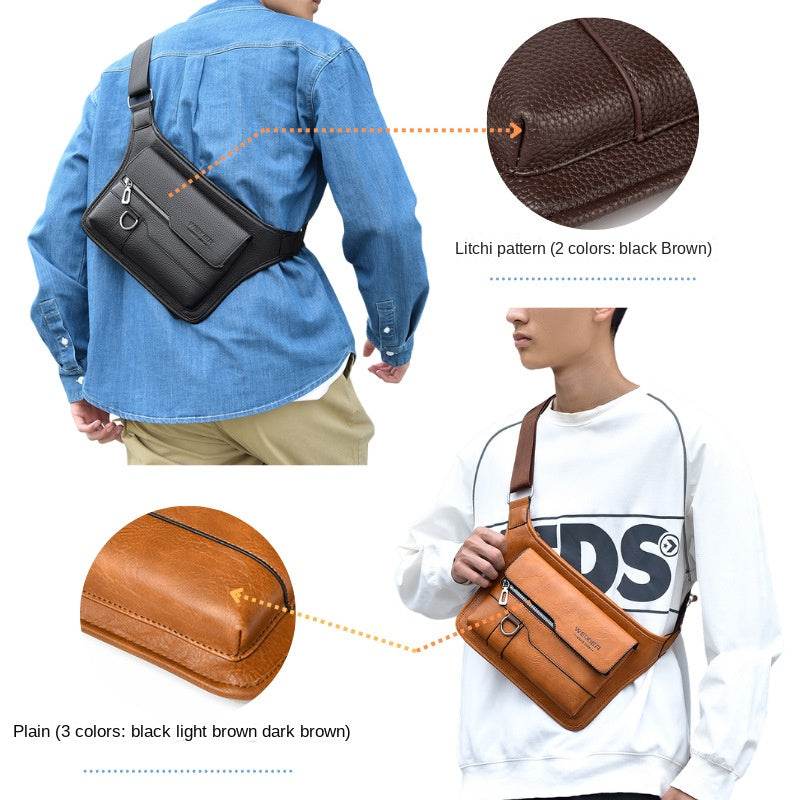 large capacity waterproof chest bag large capacity crossbody bag shoulder bag  - IntuitiveEncBoutique