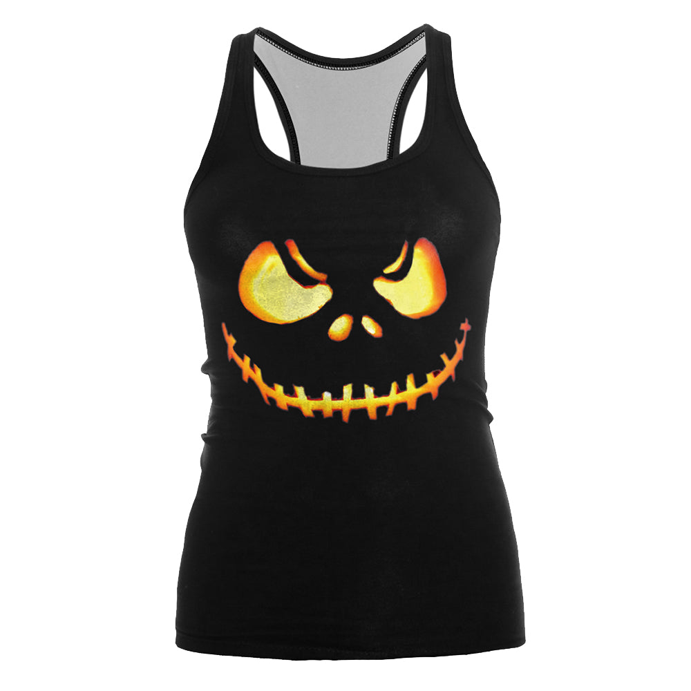 The Nightmare Before Christmas Tank top Women Halloween Sexy Print Women Jack Skellington Tops
