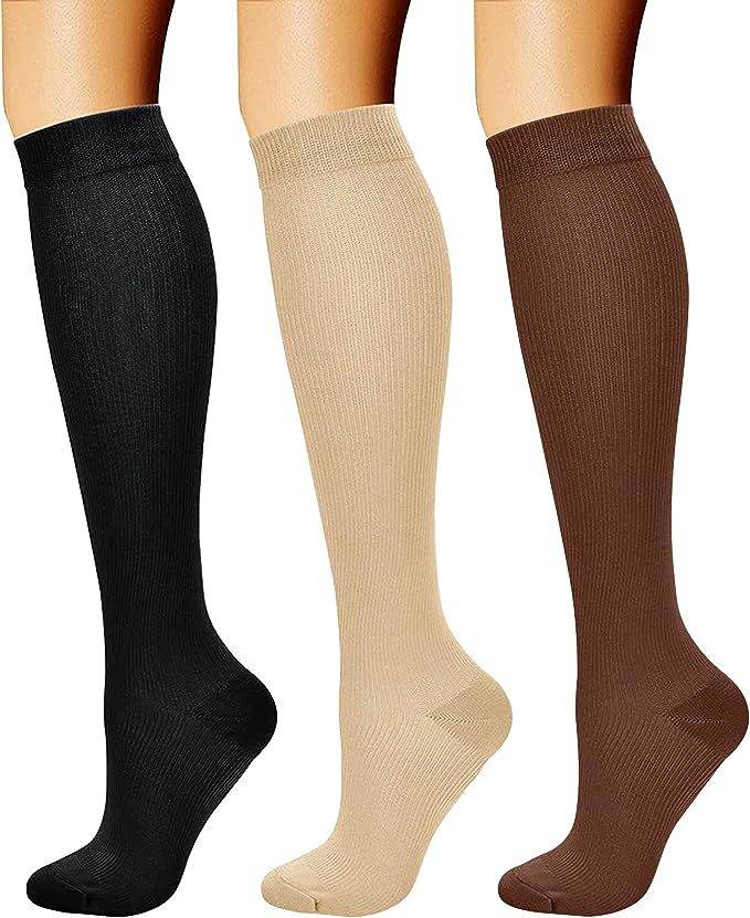 Sports pressure socks long tube socks calf socks compression socks skipping rope elastic cycling socks - IntuitiveEncBoutique