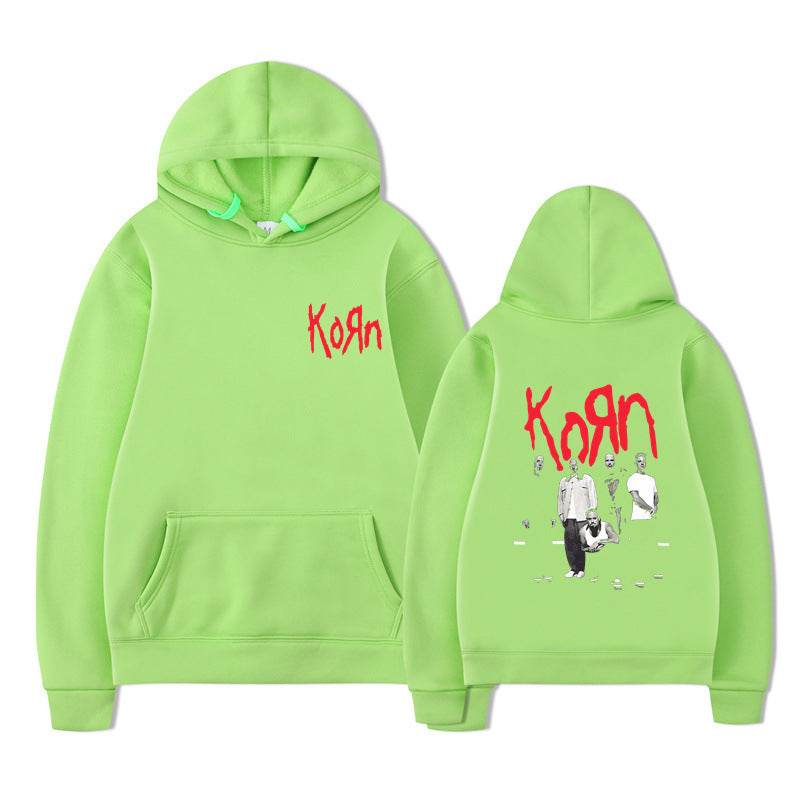 Rock Band Korn Graphic Hoodie Men Women Casual Oversized - IntuitiveEncBoutique