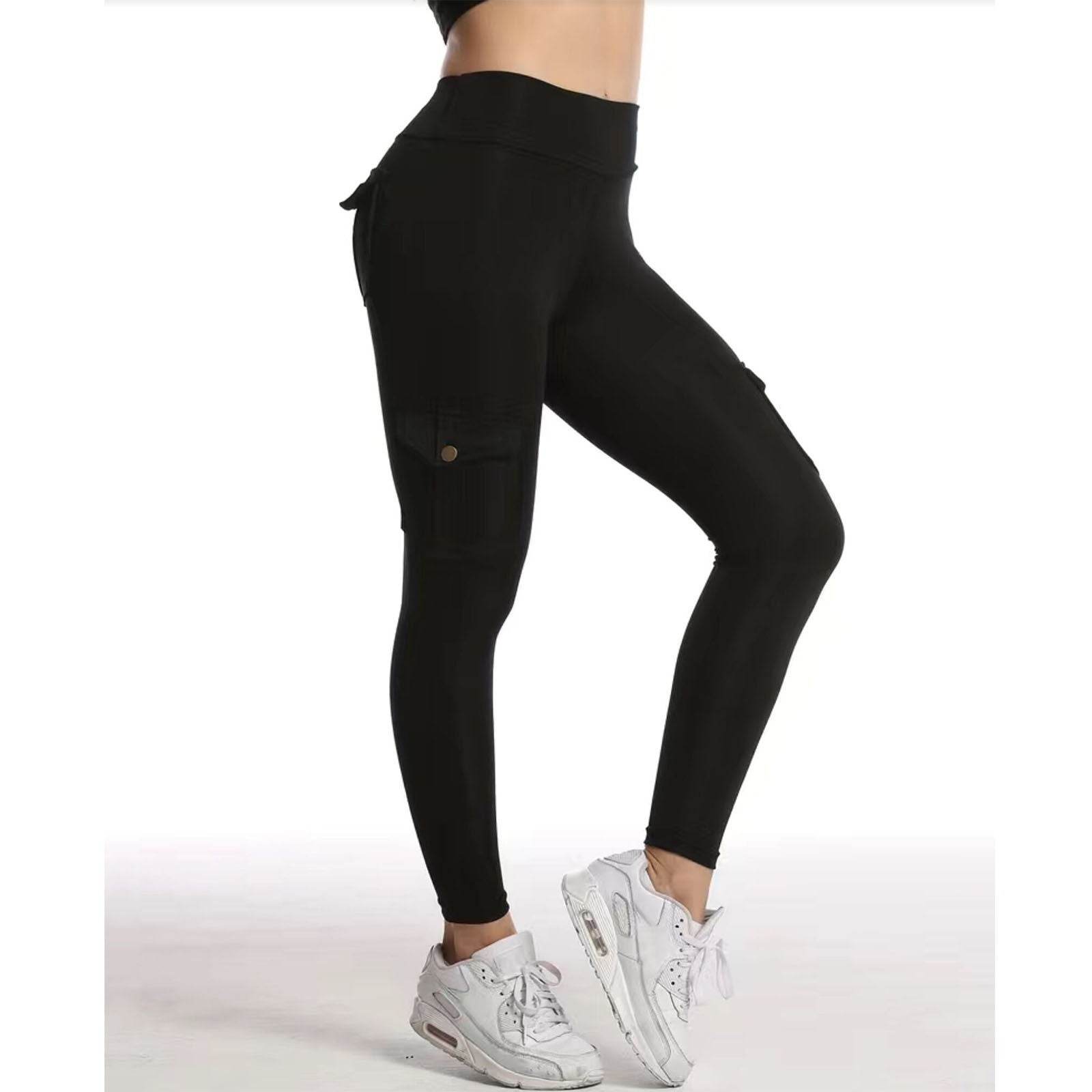Cargo Patchwork Fitted Athletic Running Fitness Yoga Trousers - IntuitiveEncBoutique