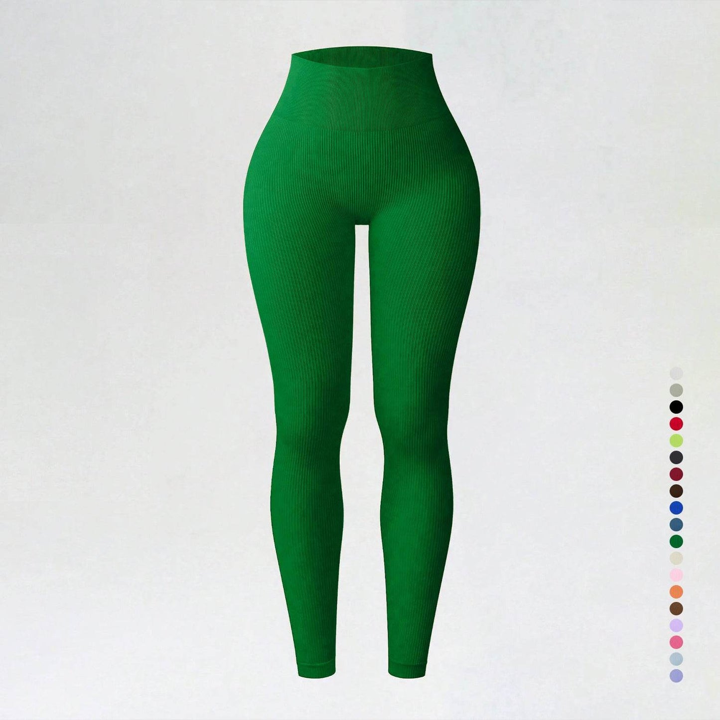 Threaded autumn and winter yoga pants seamless fitness pants high waisted sports yoga clothes leggings - IntuitiveEncBoutique