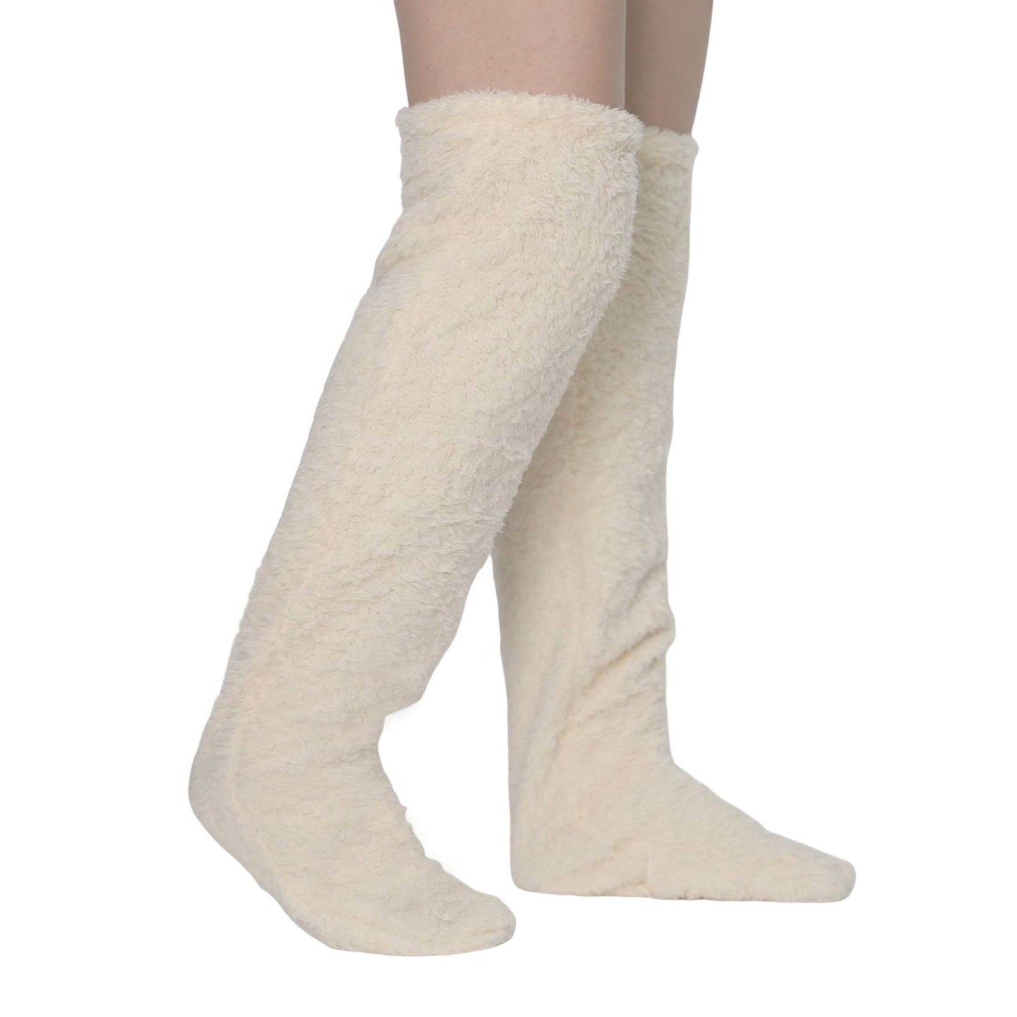 Thick leg warmers, knee pads, warm plush pants, long leg exposed socks - IntuitiveEncBoutique