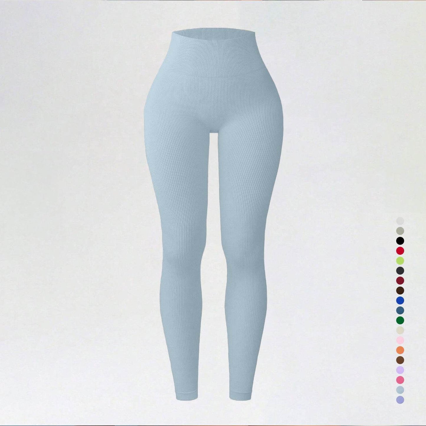 Threaded autumn and winter yoga pants seamless fitness pants high waisted sports yoga clothes leggings - IntuitiveEncBoutique