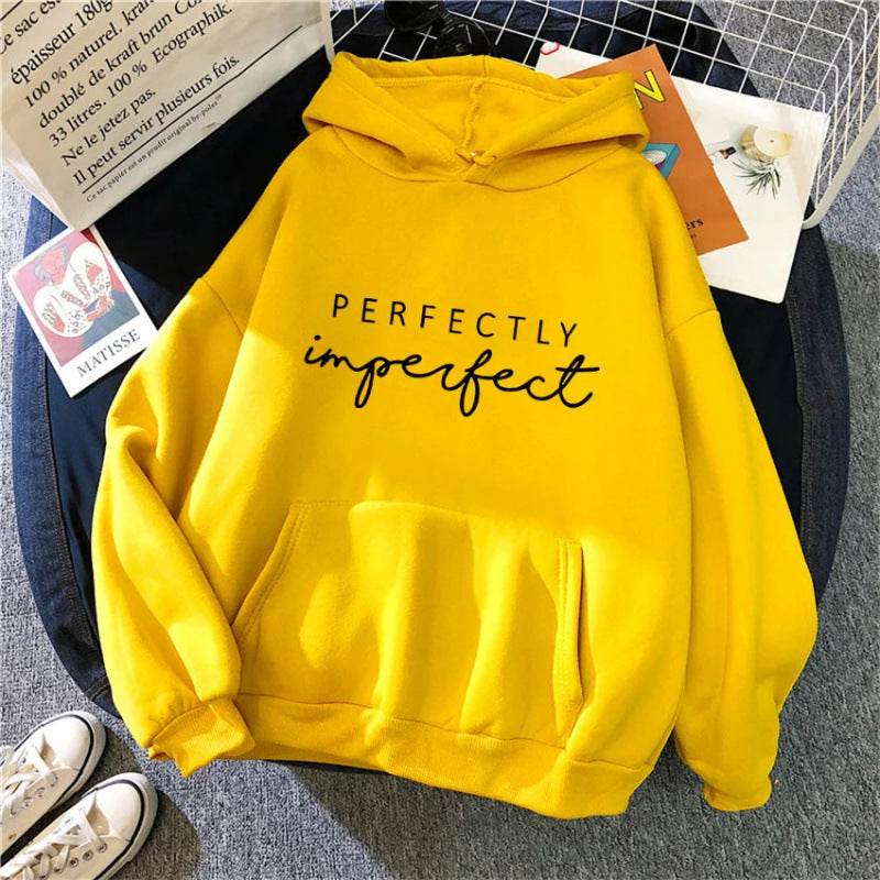 Spring New Letter Pattern Printed Hooded Sweatshirt Unisex Long Sleeve Casual Jacket Trendy Top Versatile - IntuitiveEncBoutique