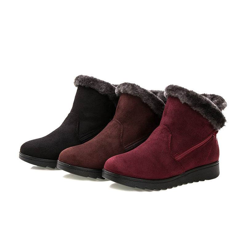 Women's warm cloth shoes, elderly snow boots - IntuitiveEncBoutique