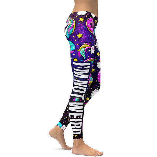 Unicorn Leggings Women Ice Cream Rainbow Letters Ring Digital Print Leggings Plus Size Workout Legging - IntuitiveEncBoutique