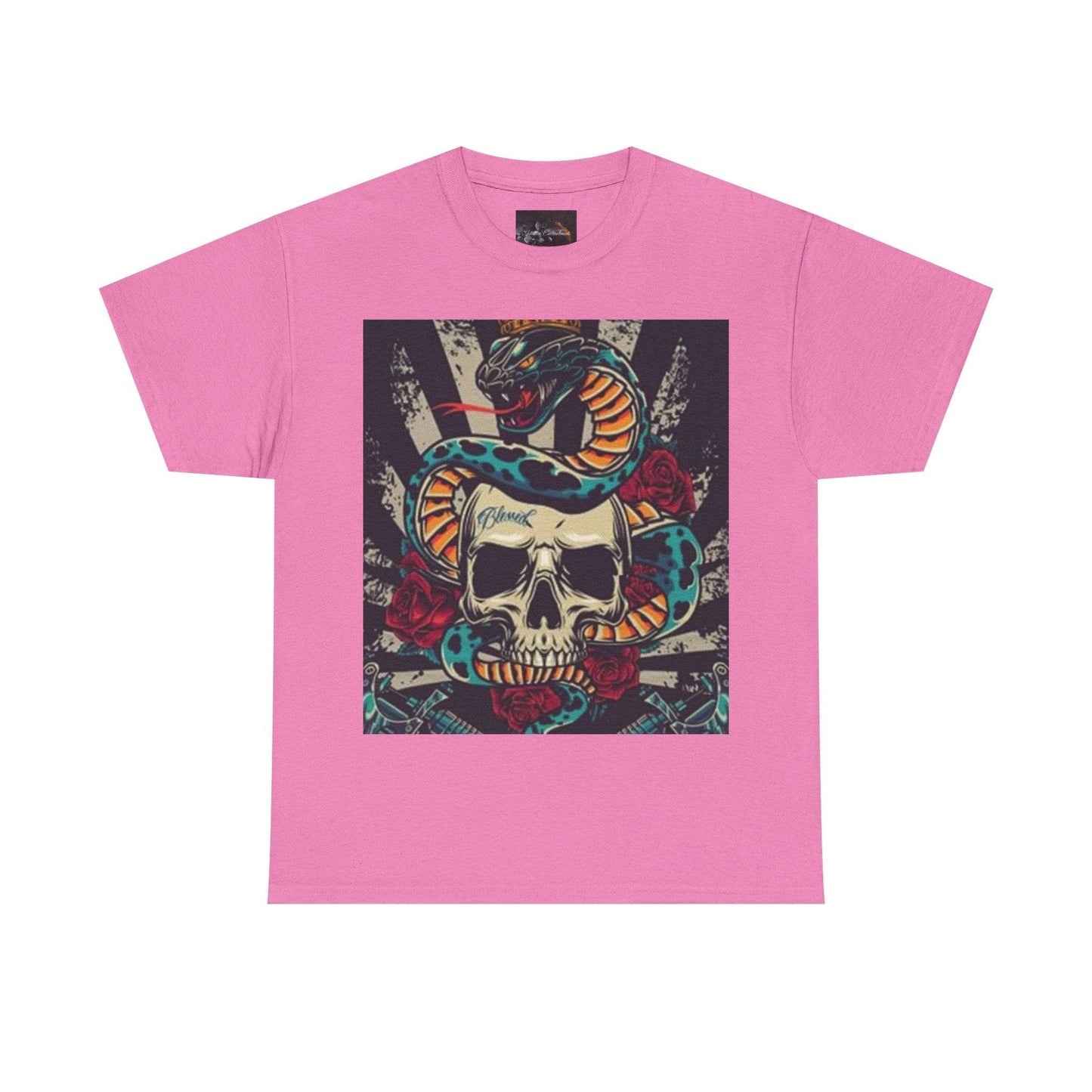 Bold Snake and Skull Graphic Tee - IntuitiveEncBoutique