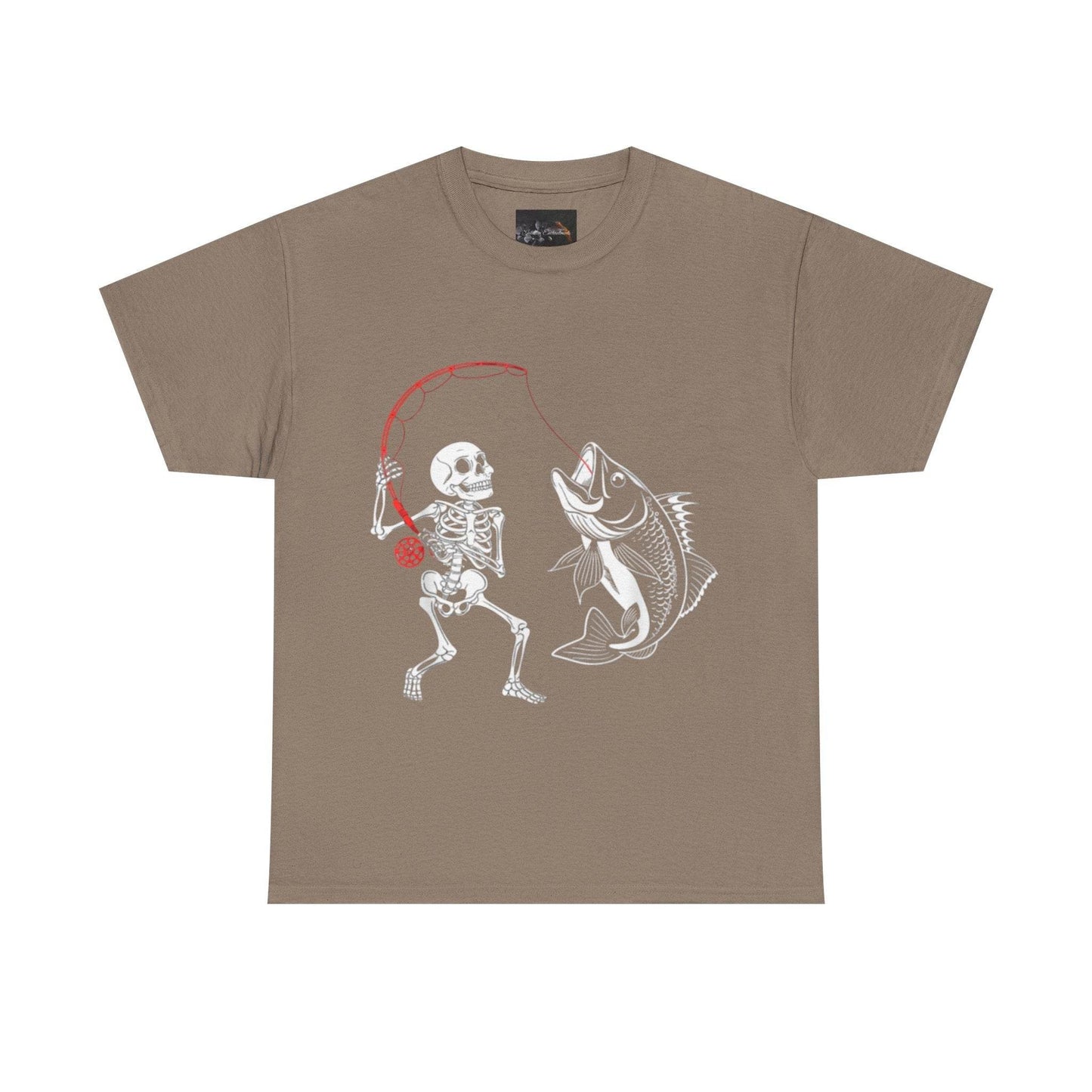 Skeleton Fishing Unisex Heavy Cotton Tee - IntuitiveEncBoutique