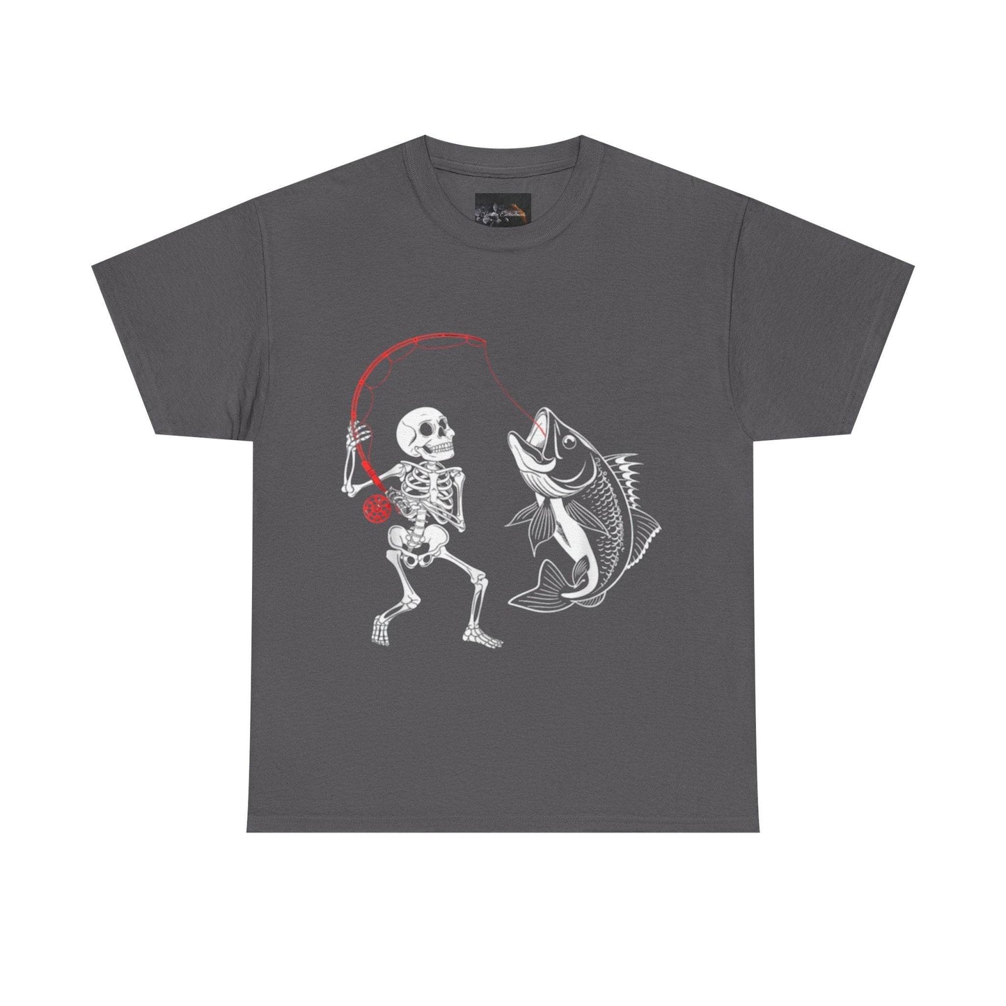 Skeleton Fishing Unisex Heavy Cotton Tee - IntuitiveEncBoutique
