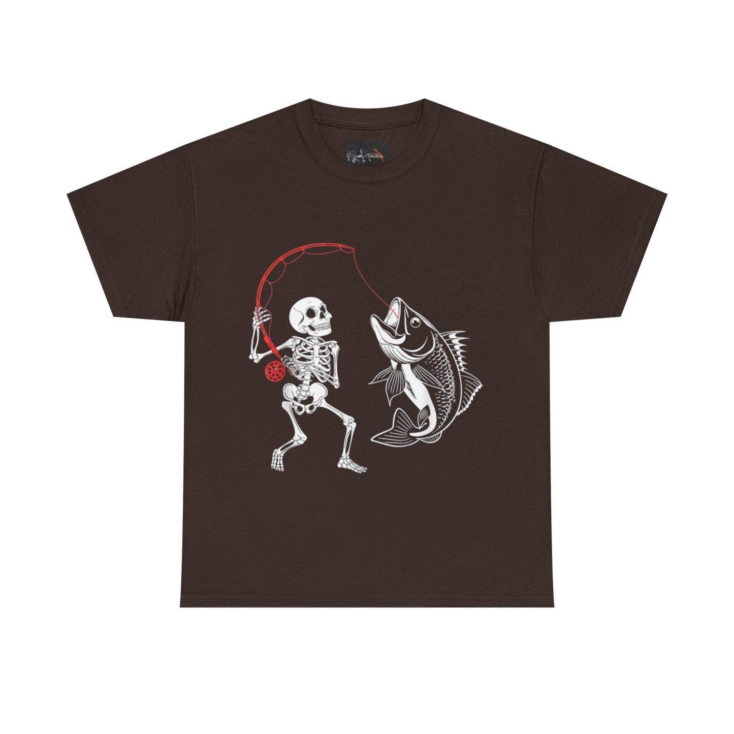 Skeleton Fishing Unisex Heavy Cotton Tee - IntuitiveEncBoutique