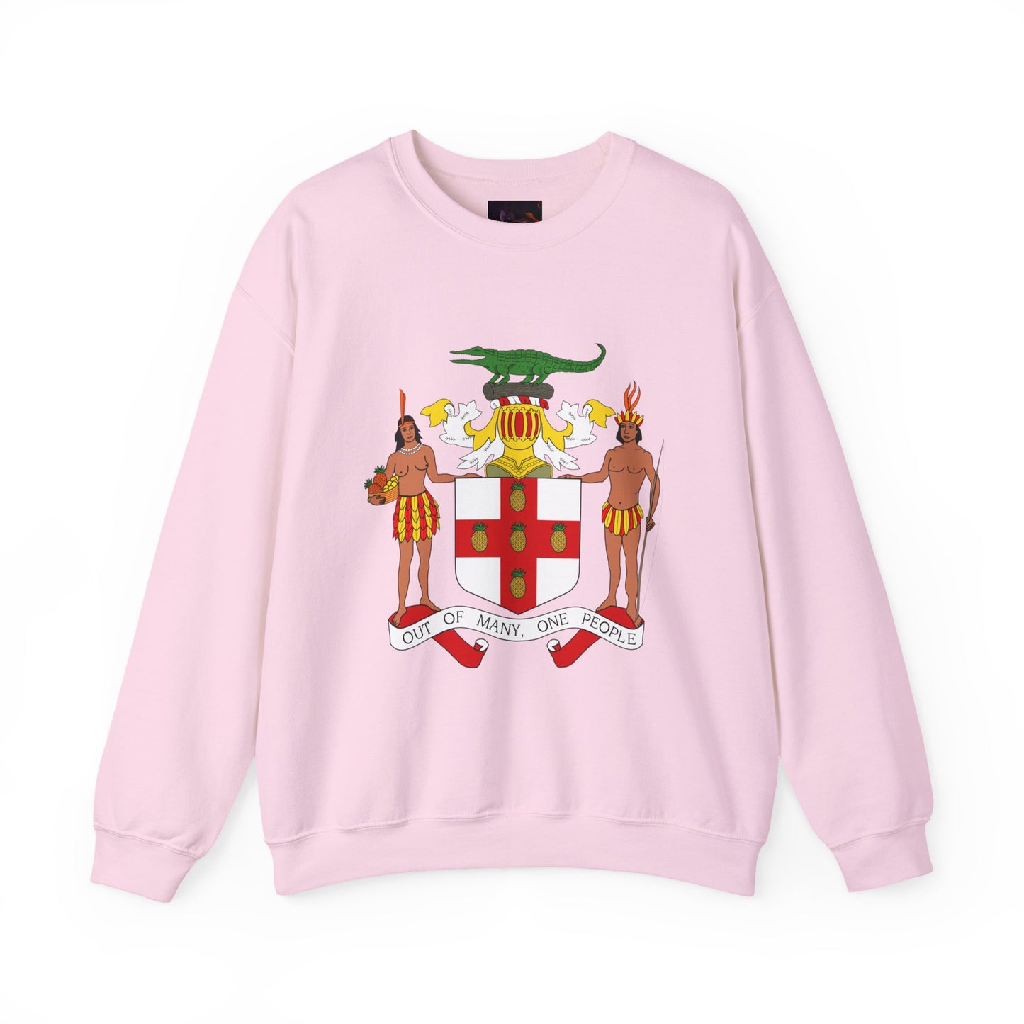 Jamaican Coat of Arms Heritage Crewneck Sweatshirt - Comfort, Unisex Apparel, Great for Celebrations, Cultural Events, Gift Idea, Everyday Wear