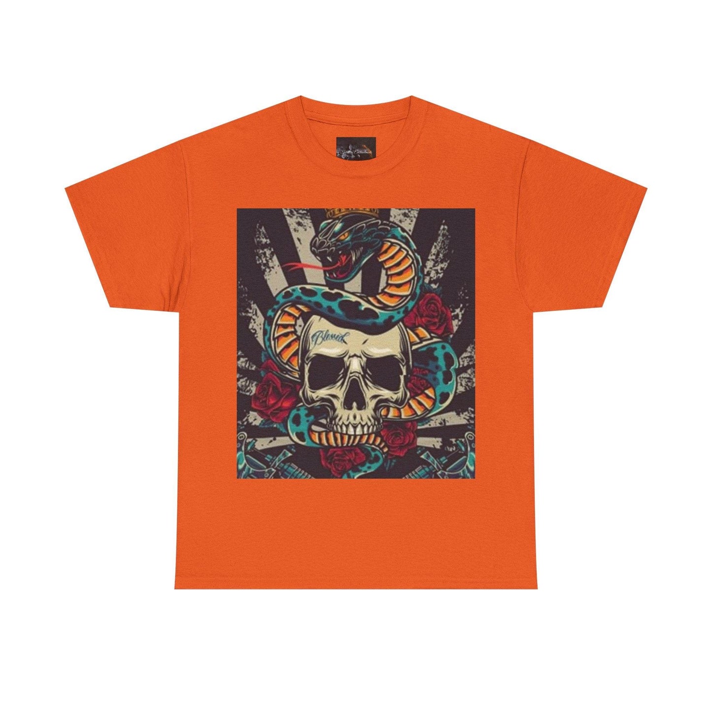 Bold Snake and Skull Graphic Tee - IntuitiveEncBoutique
