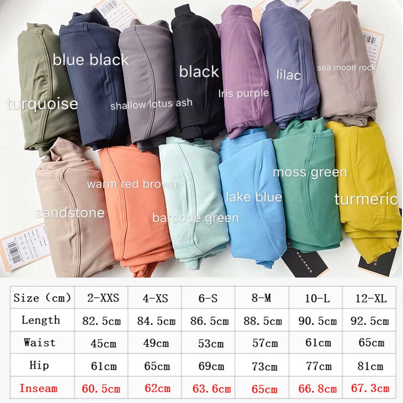 Buttery-Soft Naked-Feel Workout Gym Yoga Pants Women Squat Proof High Waist Fitness Tights Sport Leggings