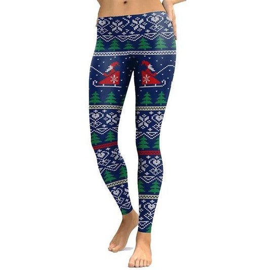 Women Deer 3D Printed Leggings - IntuitiveEncBoutique